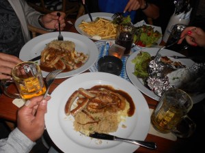 Our last meal of the trip in Ratingen Germany on the way hone